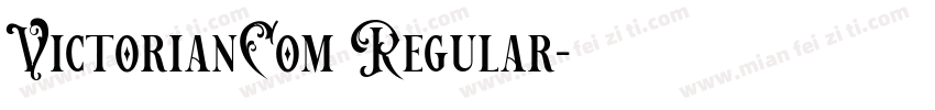 VictorianCom Regular字体转换